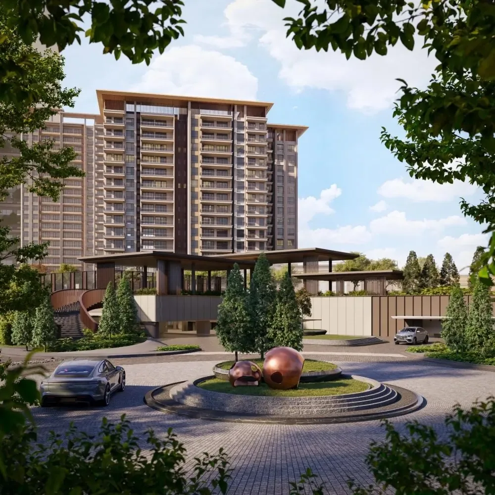 Zenia arrival drop-off and tower entrance within ParkCity Damansara, Petaling Jaya