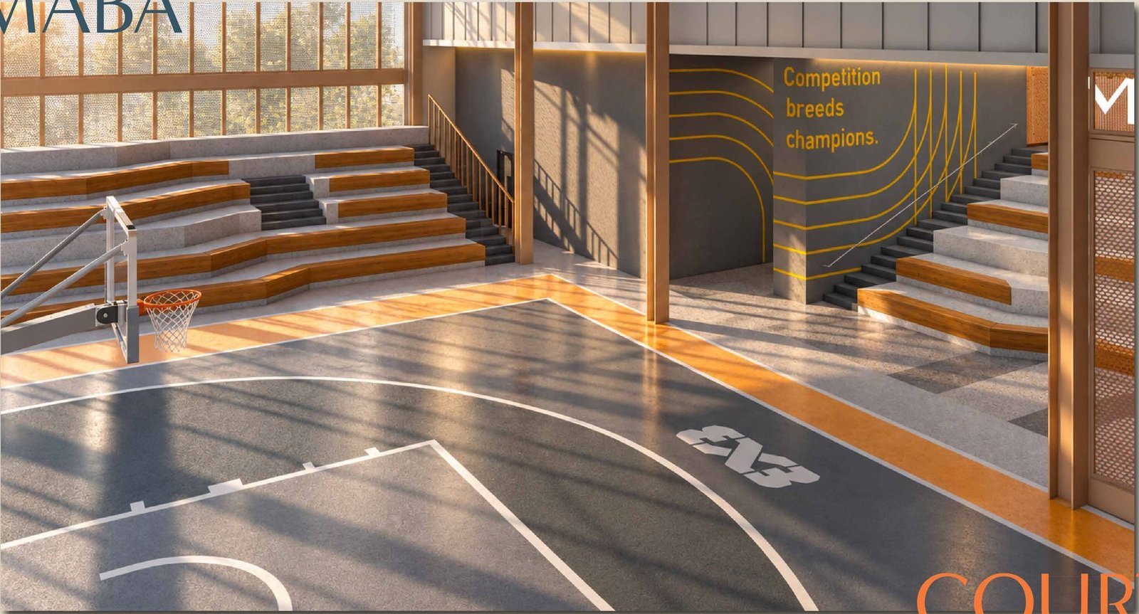 Artist's impression of the MABA Court on Level 6