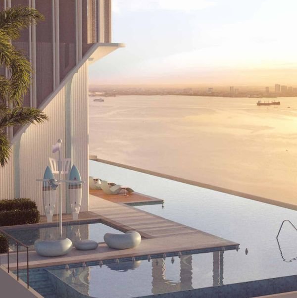Rooftop pool deck