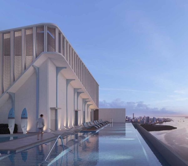 Rooftop pool