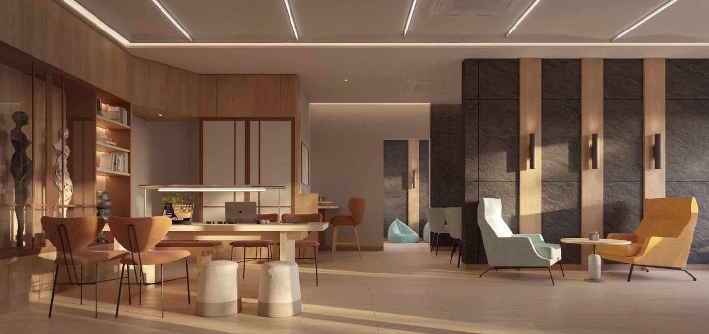 Artist's impression of the study lounge