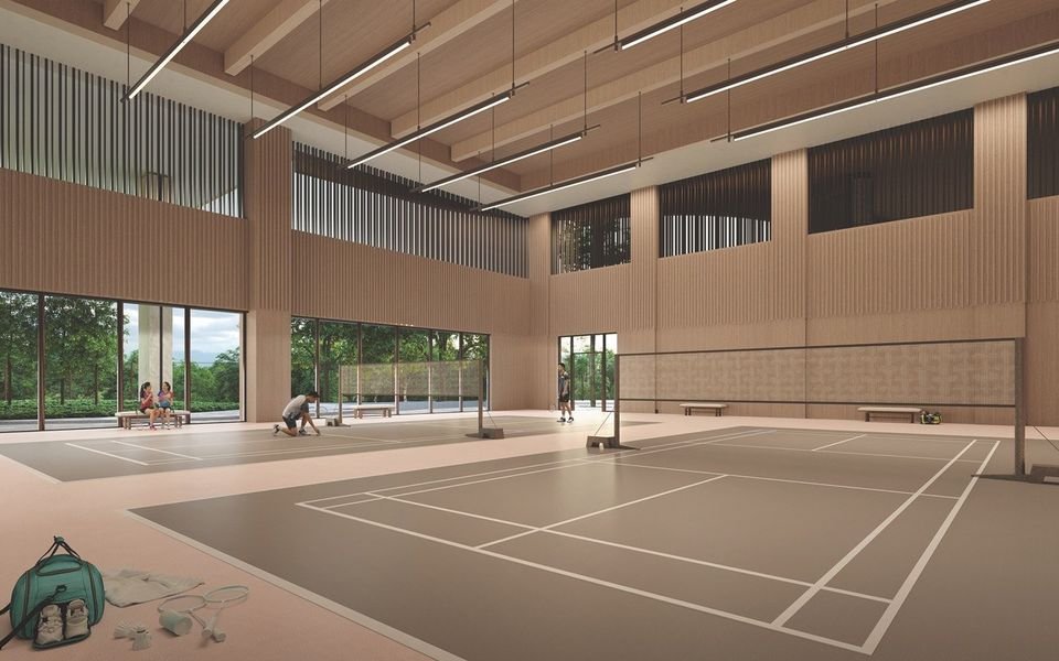 Badminton courts